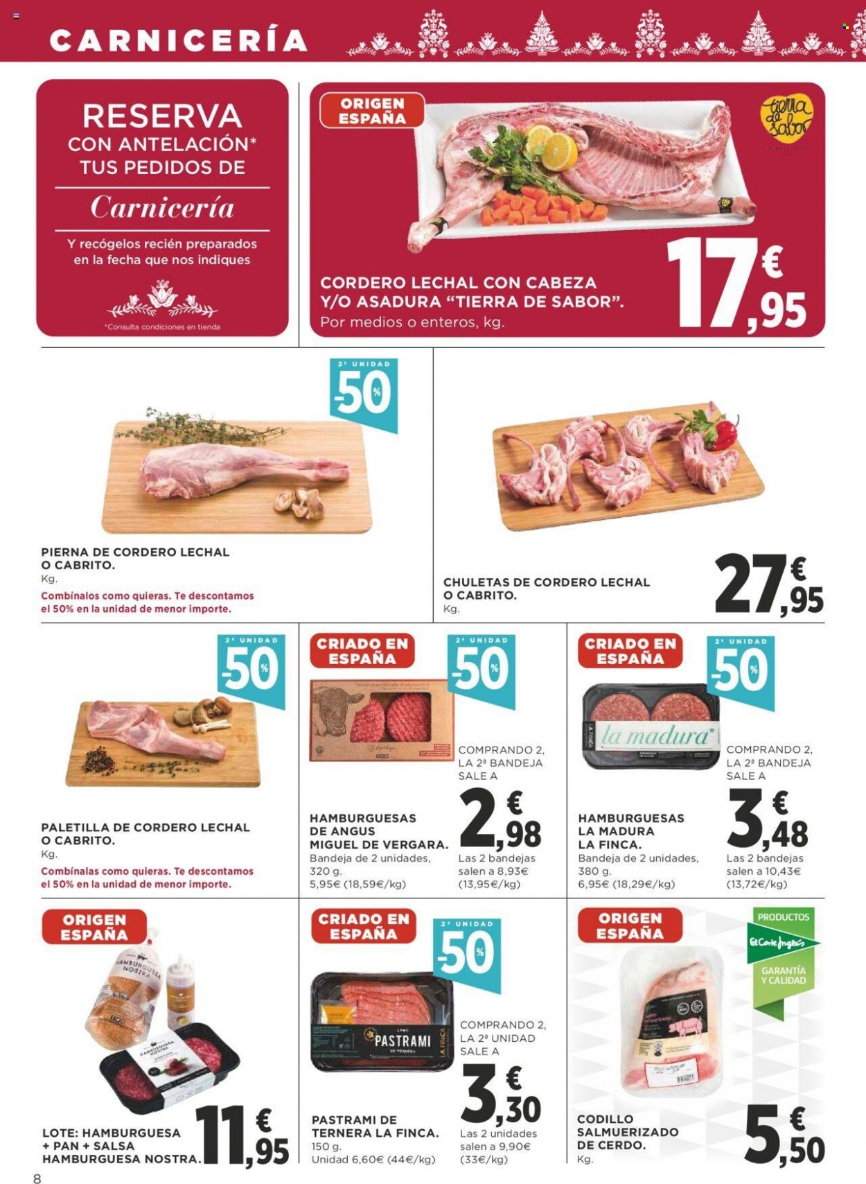 thumbnail - Folleto actual Supercor supermercados - 01/12/22 - 14/12/22 - Ventas - angus, carne picada, cordero lechal, pastrami. Página 8.