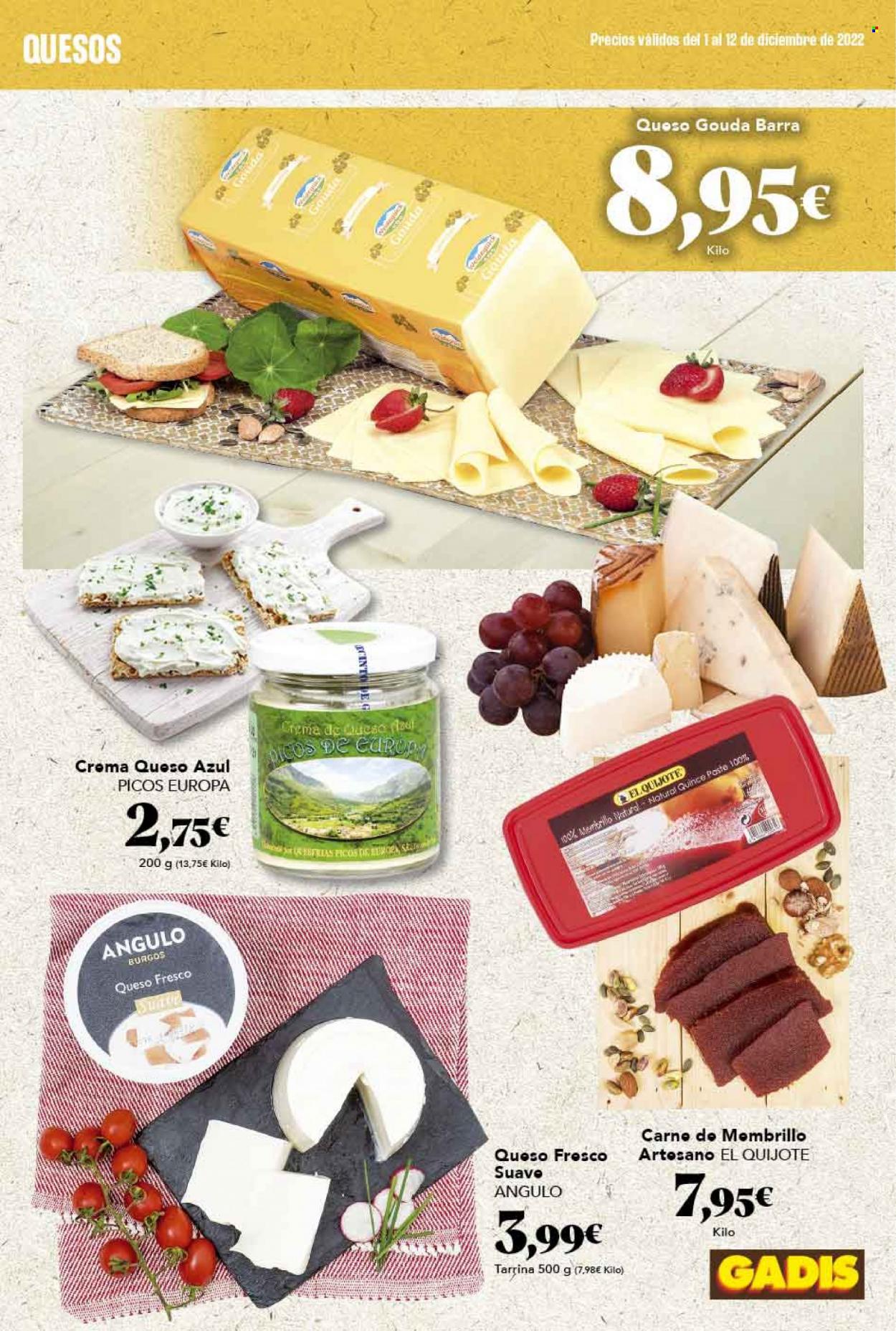 thumbnail - Folleto actual Gadis - 01/12/22 - 12/12/22 - Ventas - queso, gouda, queso fresco, queso azul, dulce de membrillo. Página 19.