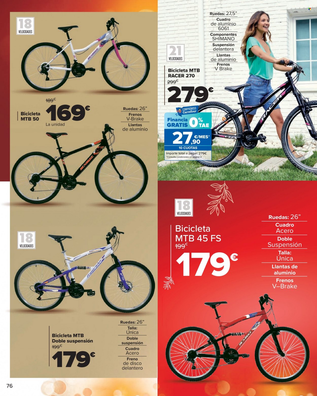 thumbnail - Folleto actual Carrefour - 01/12/22 - 08/01/23 - Ventas - bicicleta. Página 76.