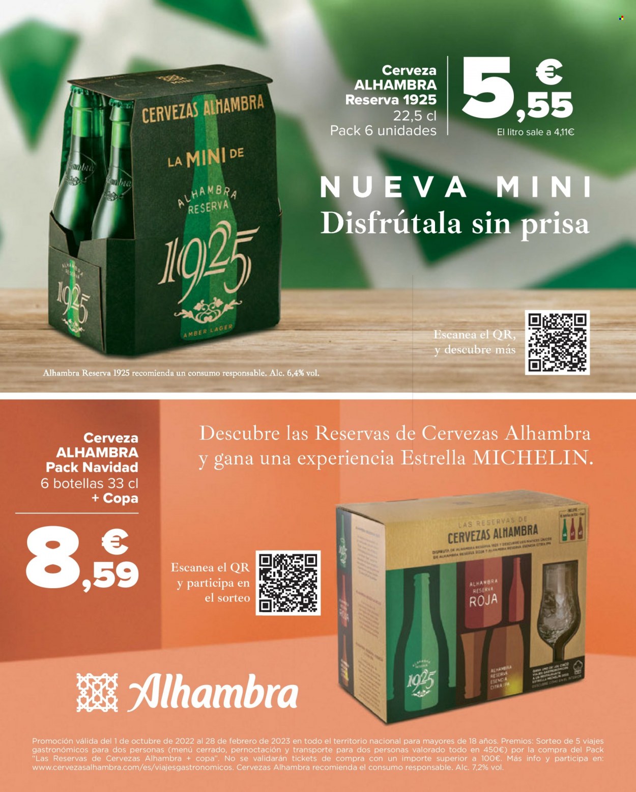thumbnail - Folleto actual Carrefour - 02/12/22 - 14/12/22 - Ventas - Alhambra, bebida alcohólica, cerveza. Página 38.