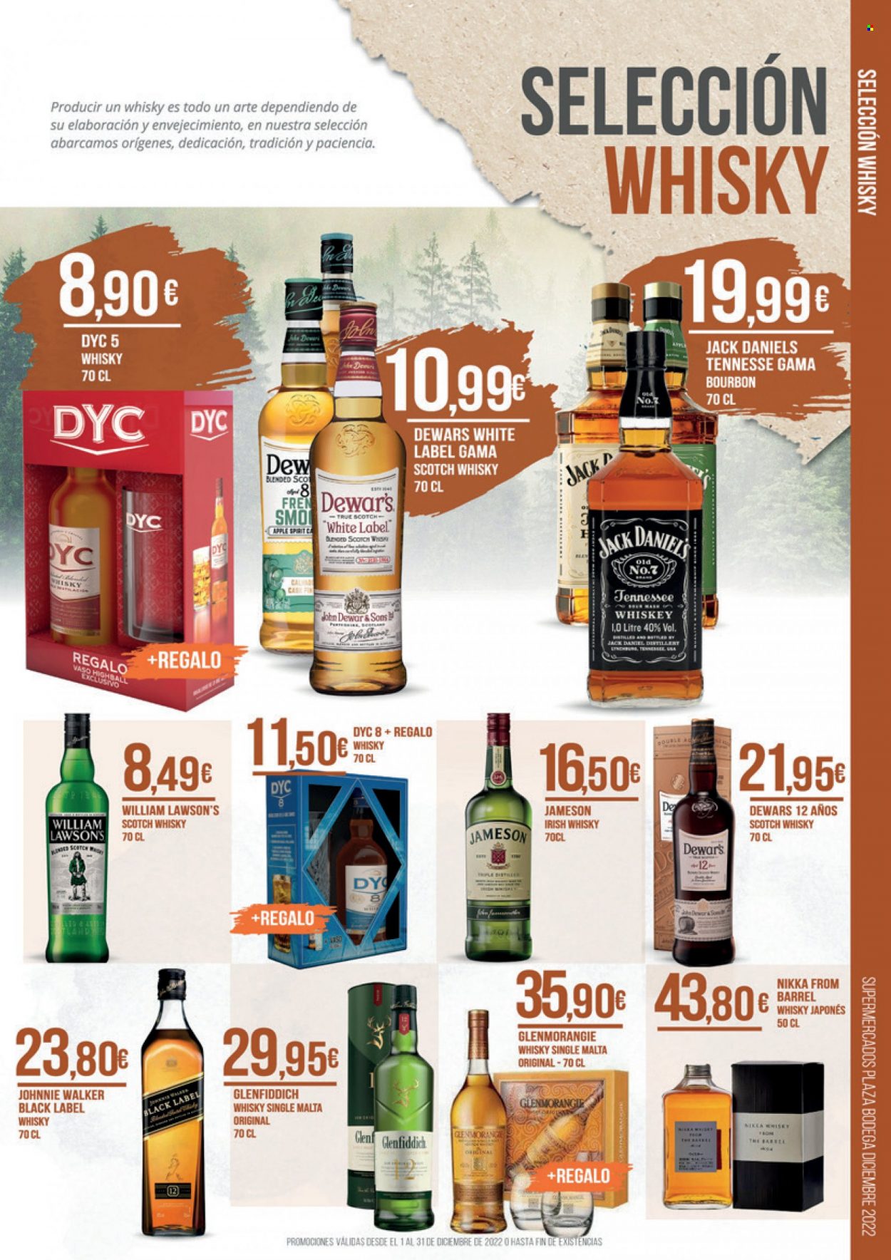 thumbnail - Folleto actual Supermercados Plaza - Ventas - bourbon, DYC, irish whisky, Jack Daniel’s, Jameson, Johnnie Walker, whisky, whisky japonés, Scotch Whisky, Dewar's. Página 21.
