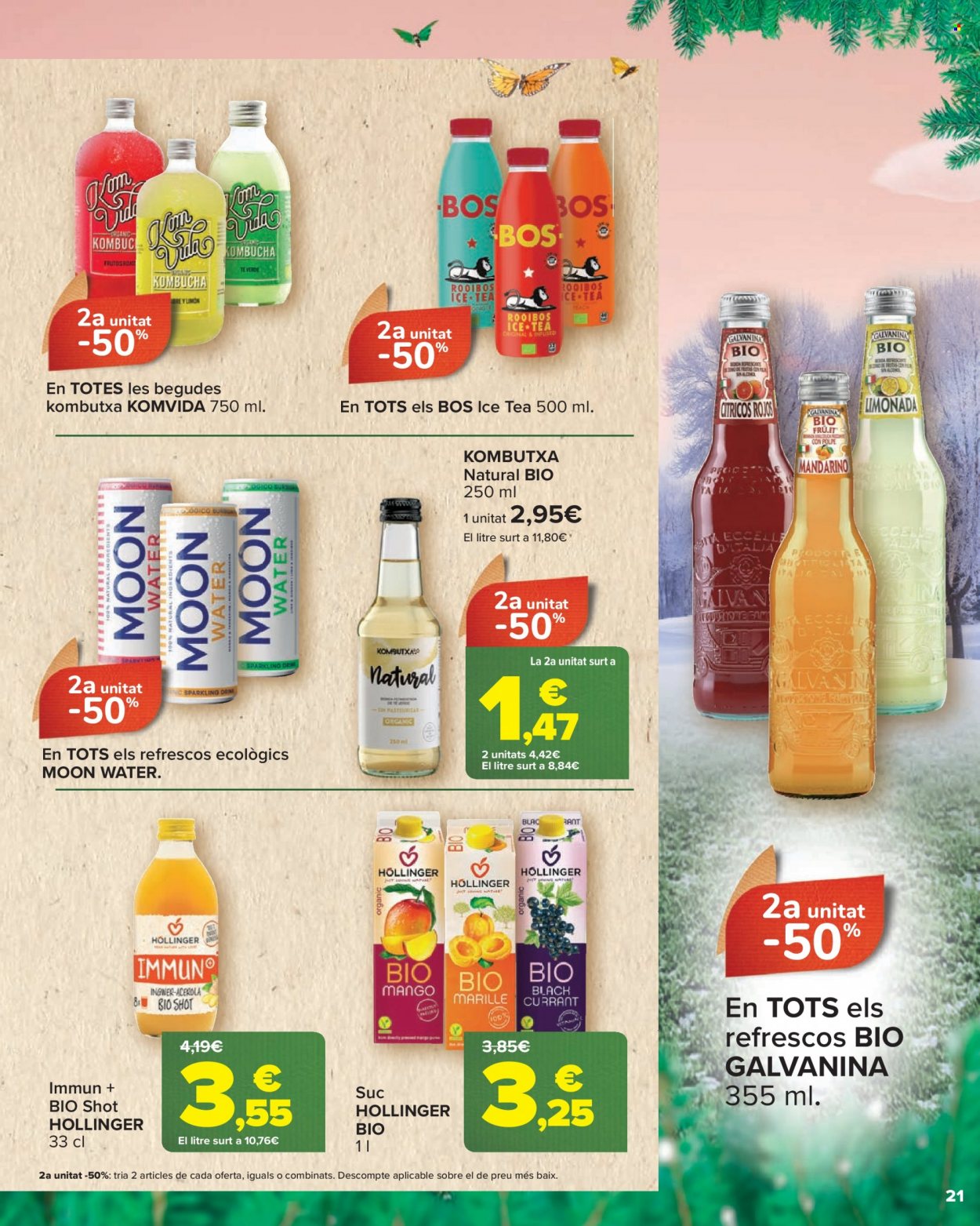 thumbnail - Folleto actual Carrefour - 27/01/23 - 13/02/23 - Ventas - mango, refresco, bebida, ice tea, Kombucha, Rooibos, suplemento alimenticio. Página 21.