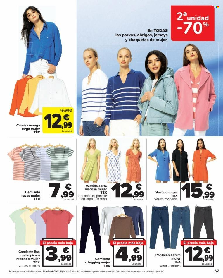 thumbnail - Folleto actual Carrefour - 14/03/23 - 27/03/23 - Ventas - camiseta, leggings, pantalón, vaqueros. Página 69.