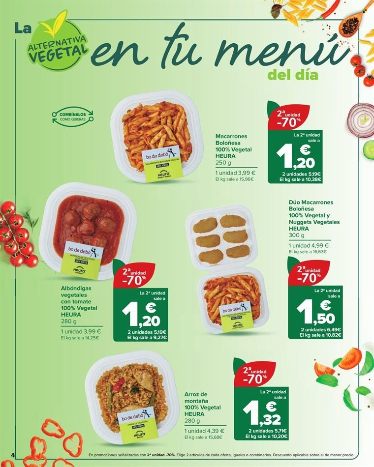 thumbnail - Folleto actual Carrefour - 14/03/23 - 27/03/23 - Ventas - plato terminado, productos vegetarianos, albondigas. Página 4.