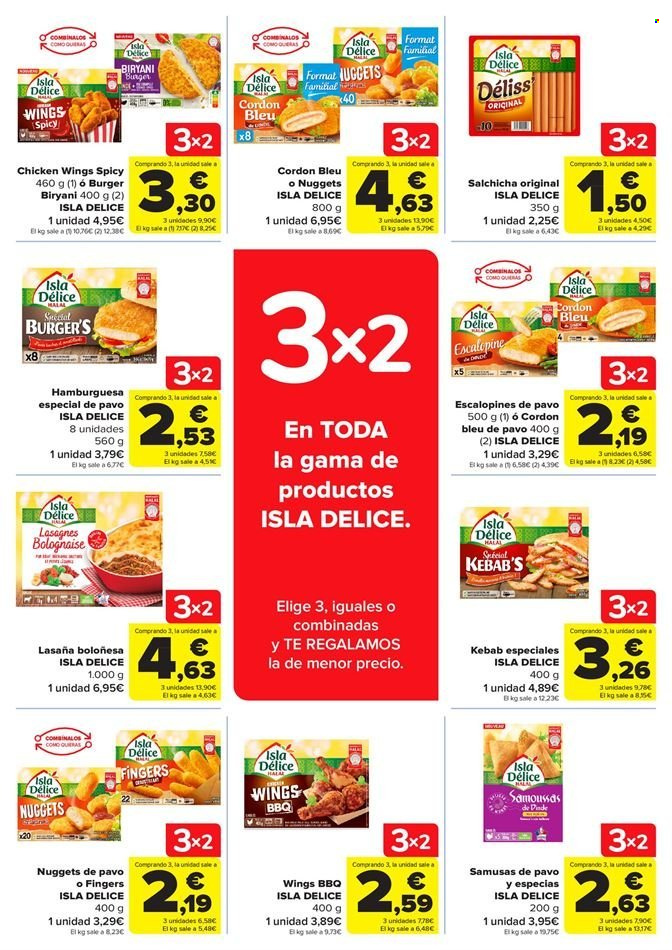 thumbnail - Folleto actual Carrefour - 14/03/23 - 14/04/23 - Ventas - alitas de pollo, hamburguesa, plato terminado, cordon bleu, nuggets. Página 4.