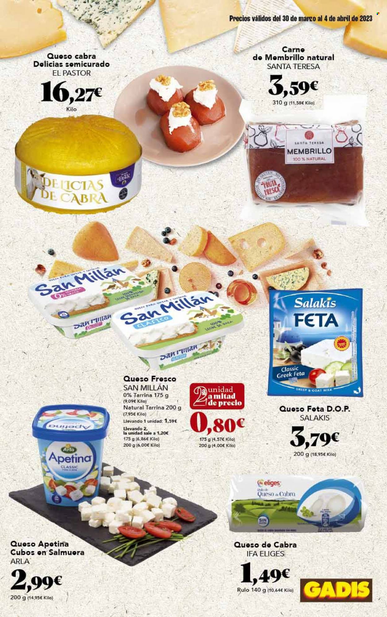 thumbnail - Folleto actual Gadis - 30/03/23 - 04/04/23 - Ventas - Ifa Eliges, queso, Arla, feta, queso de cabra, queso fresco, Salakis. Página 11.