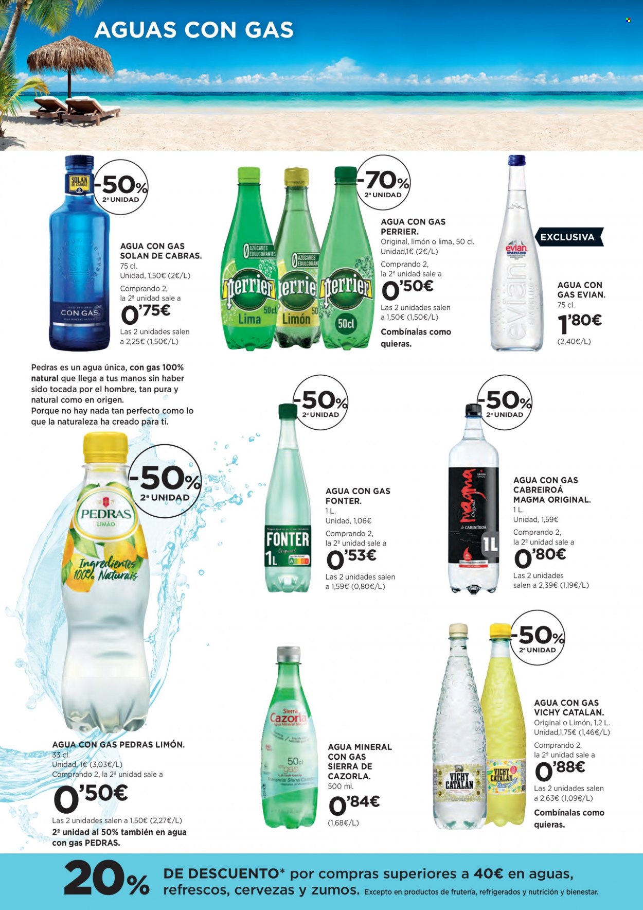 thumbnail - Folleto actual Hipercor - 01/06/23 - 14/06/23 - Ventas - cerveza, zumo, refresco, agua mineral, Laurent-Perrier. Página 10.