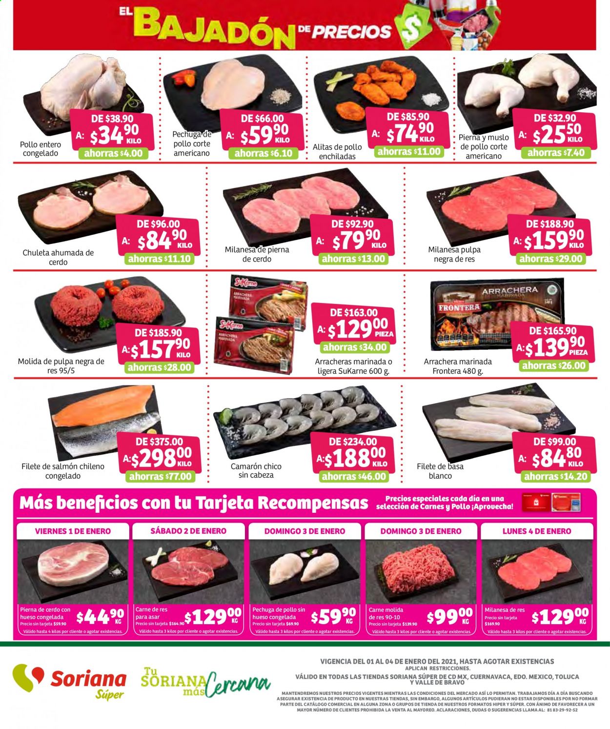 Catálogo Soriana Súper - 1.1.2021 - 4.1.2021. Página 1
