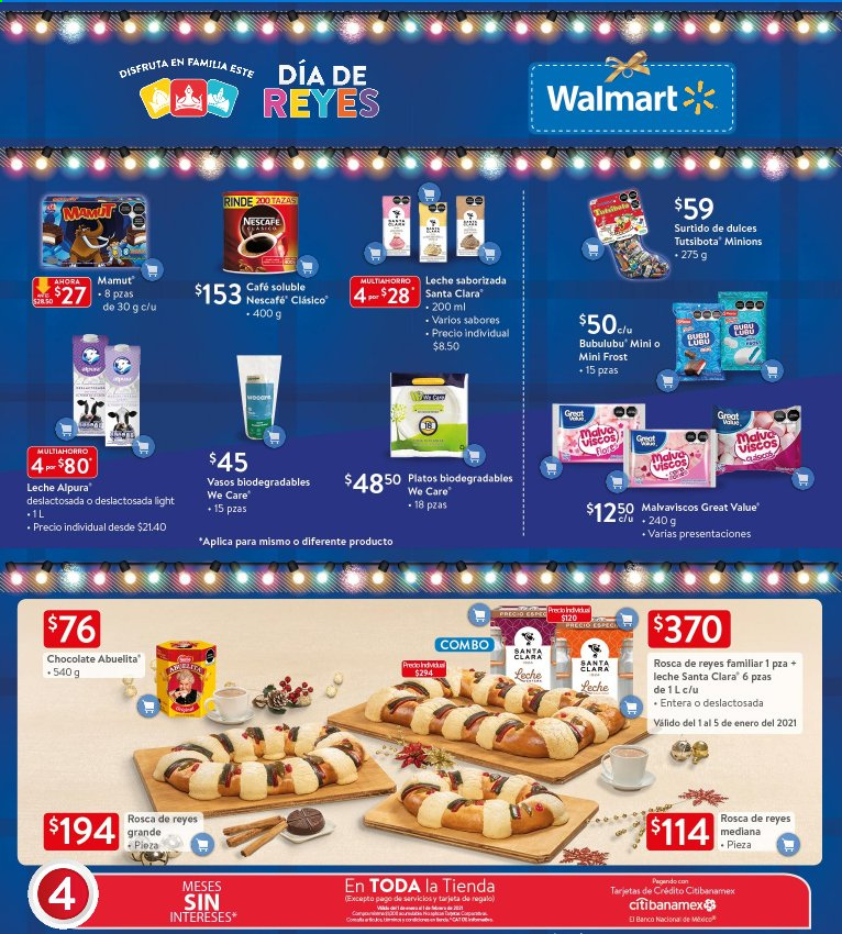 thumbnail - Folleto actual Walmart - 1.1.2021 - 6.1.2021 - Ventas - Alpura, leche, chocolate, café, Nescafé, café instantáneo, plato, taza, vaso. Página 2.