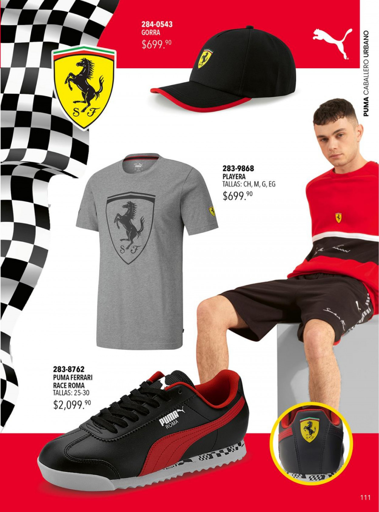 thumbnail - Folleto actual Andrea - Ventas - Ferrari, Puma, gorra. Página 12.