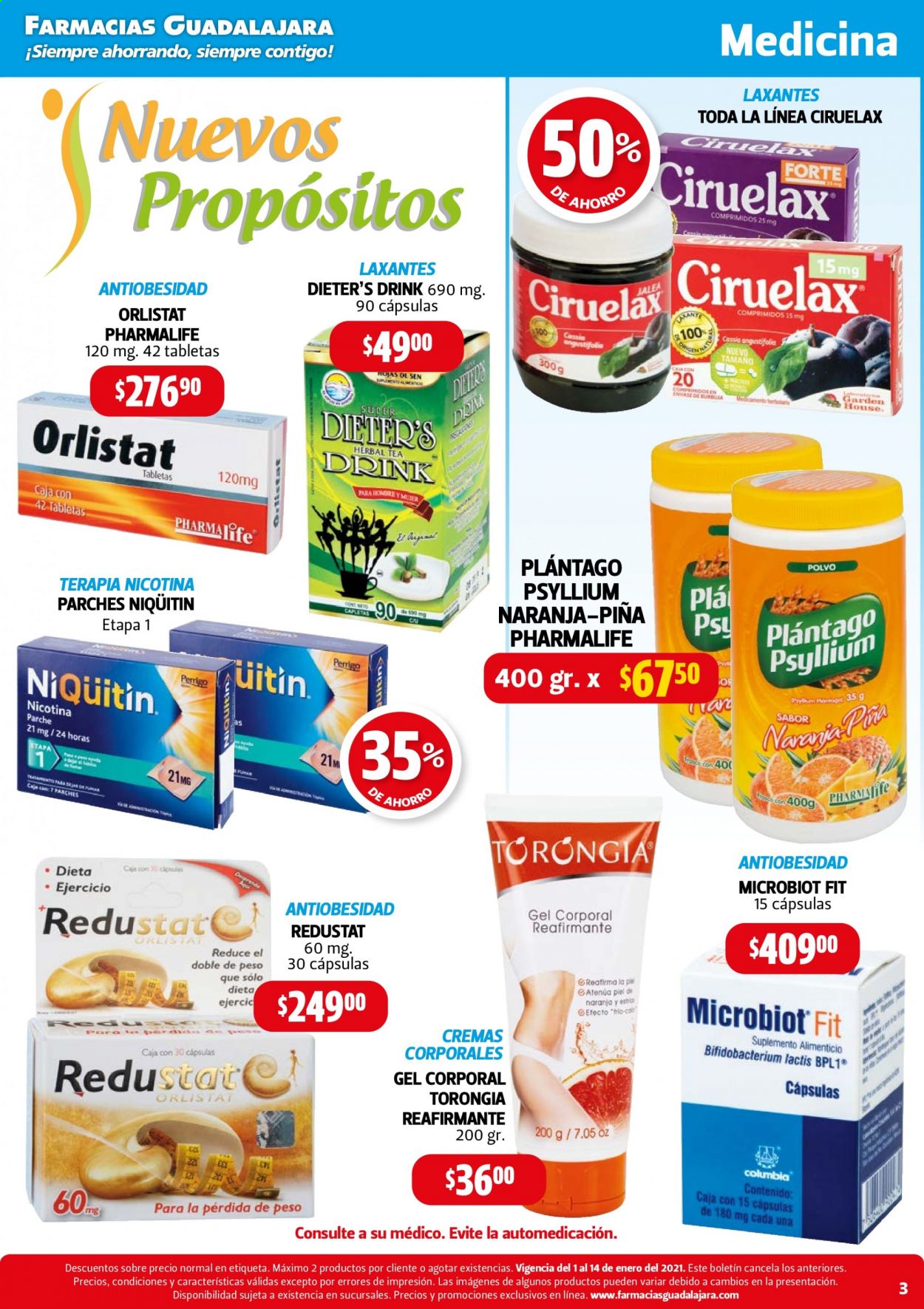 Catálogo Farmacias Guadalajara - 1.1.2021 - 14.1.2021. Página 3