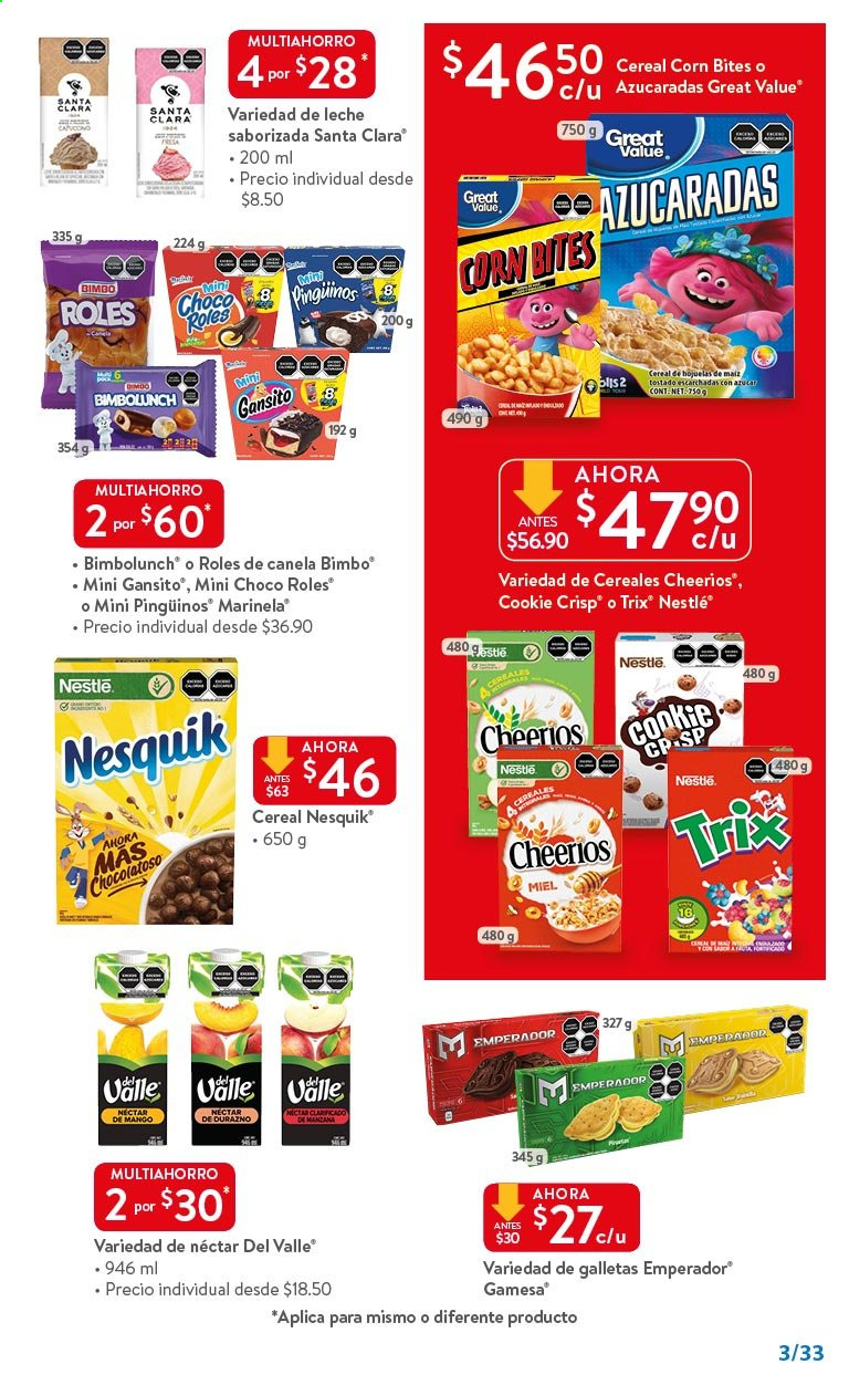 thumbnail - Folleto actual Walmart - 14.1.2021 - 1.2.2021 - Ventas - leche, galletas, Nestlé, Nesquik, nectar, pingüino. Página 3.