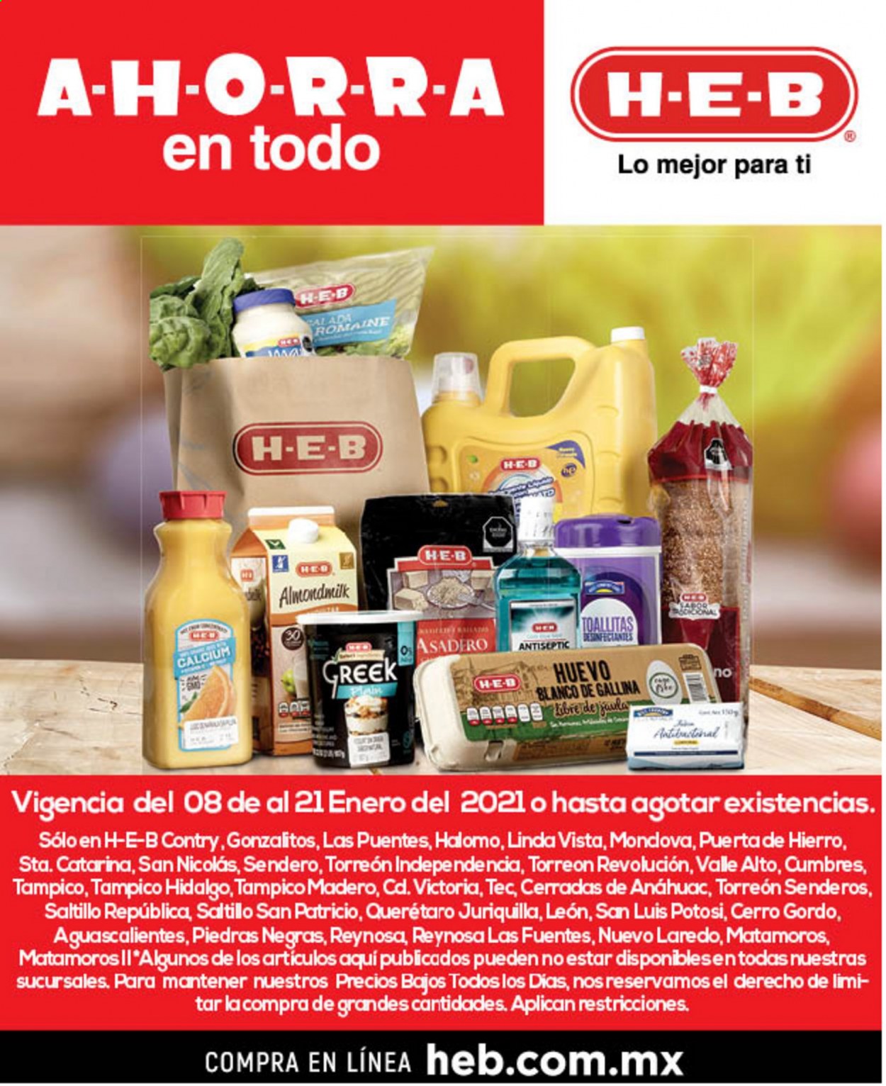 Catálogo H-E-B - 8.1.2021 - 21.1.2021. Página 1