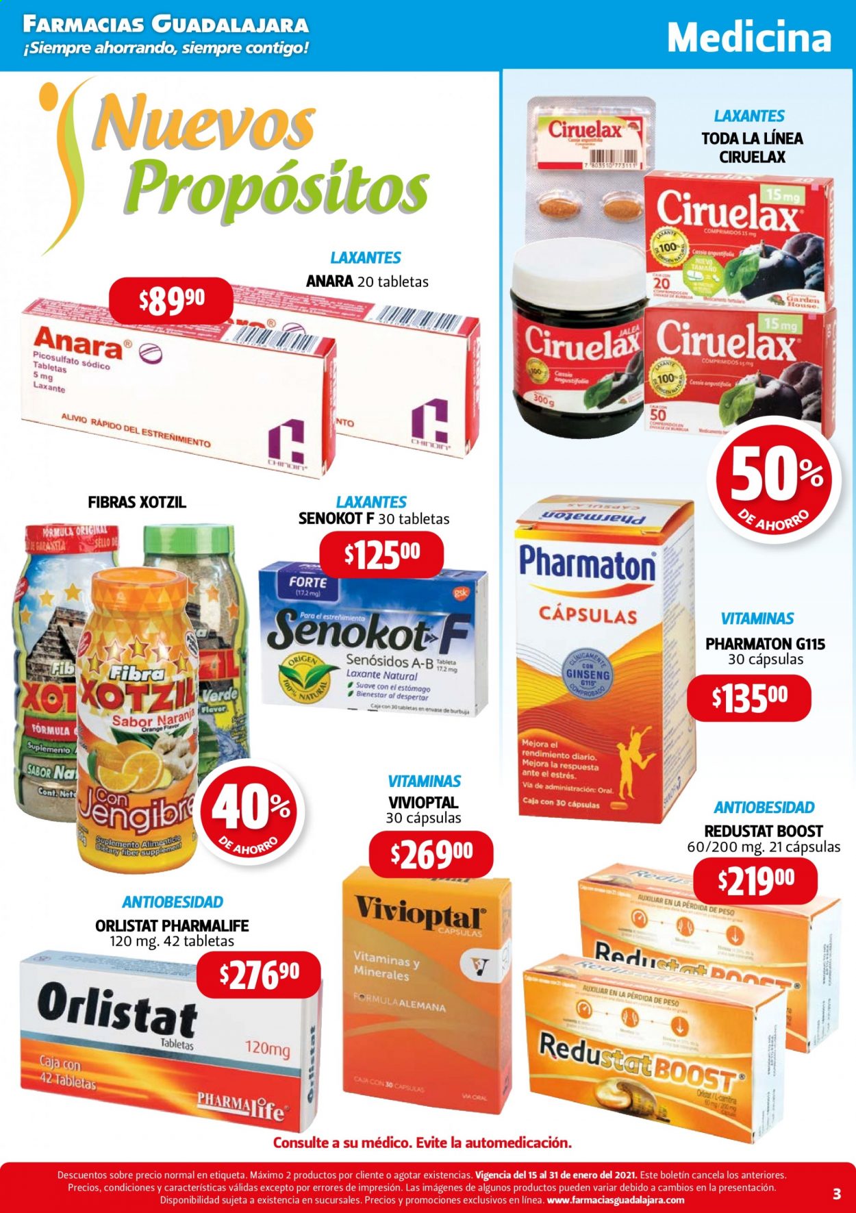 Catálogo Farmacias Guadalajara - 15.1.2021 - 31.1.2021. Página 3