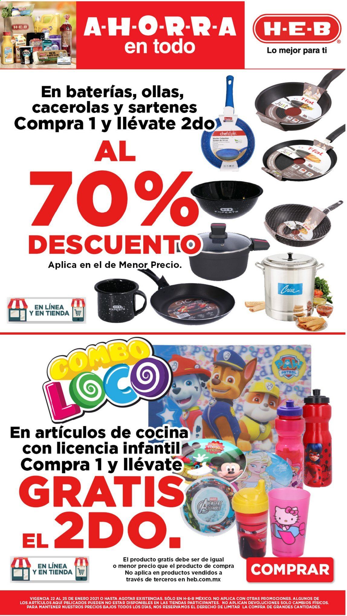 Catálogo H-E-B - 22.1.2021 - 25.1.2021. Página 1