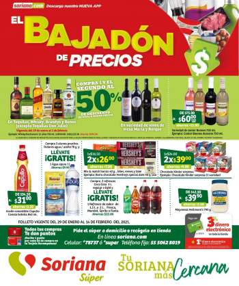 Folleto actual Soriana Súper - 29.1.2021 - 14.2.2021.