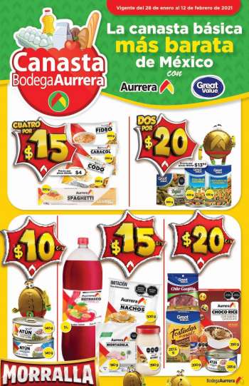 Folleto actual Bodega Aurrera - 28.1.2021 - 12.2.2021.