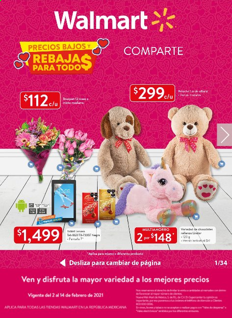 Catálogo Walmart - 2.2.2021 - 14.2.2021. Página 1