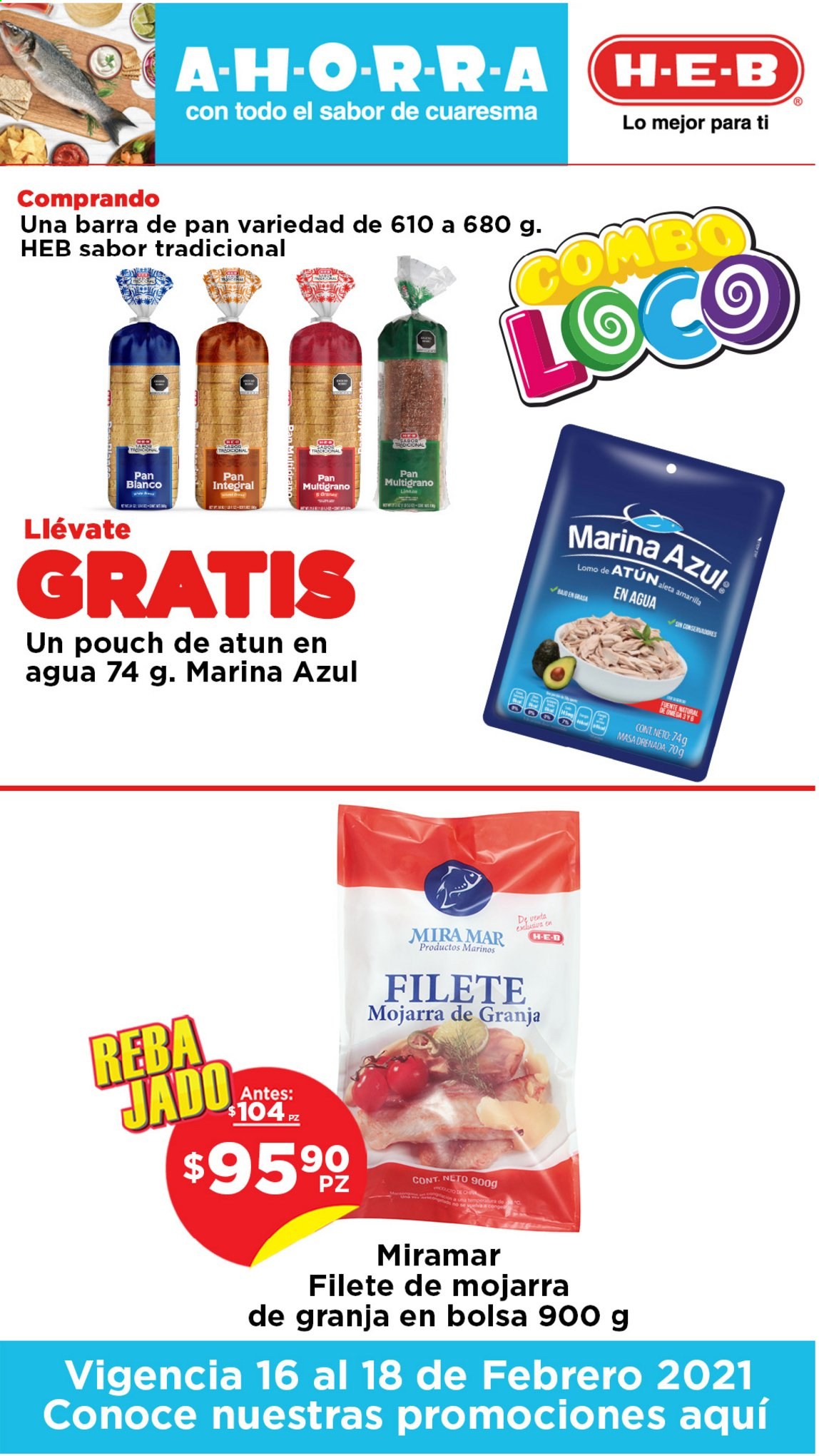 Catálogo H-E-B - 16.2.2021 - 18.2.2021. Página 1