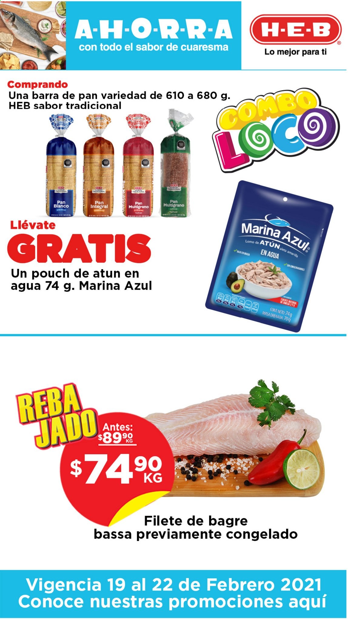 Catálogo H-E-B - 19.2.2021 - 22.2.2021. Página 1