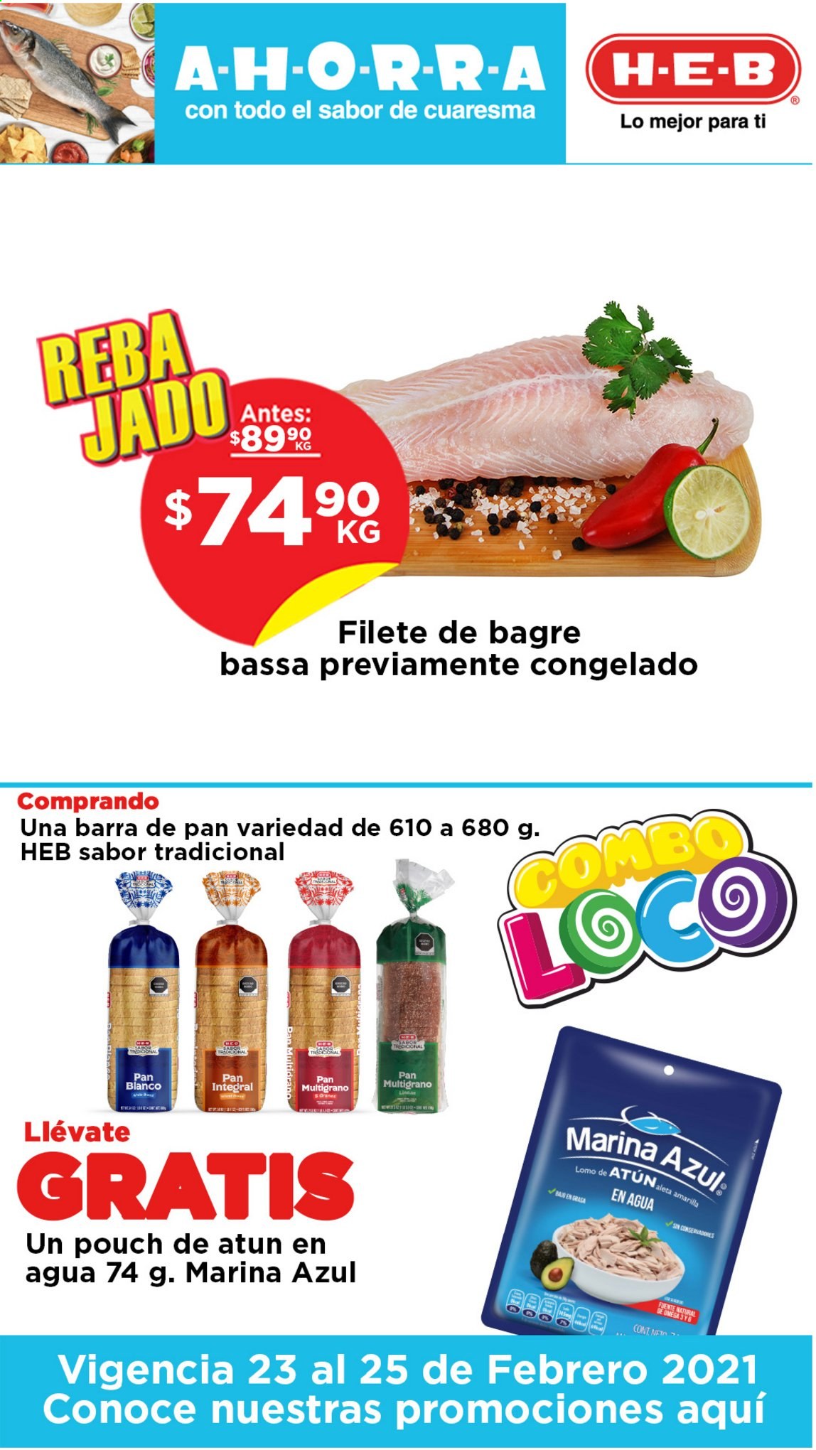 Catálogo H-E-B - 23.2.2021 - 25.2.2021. Página 1