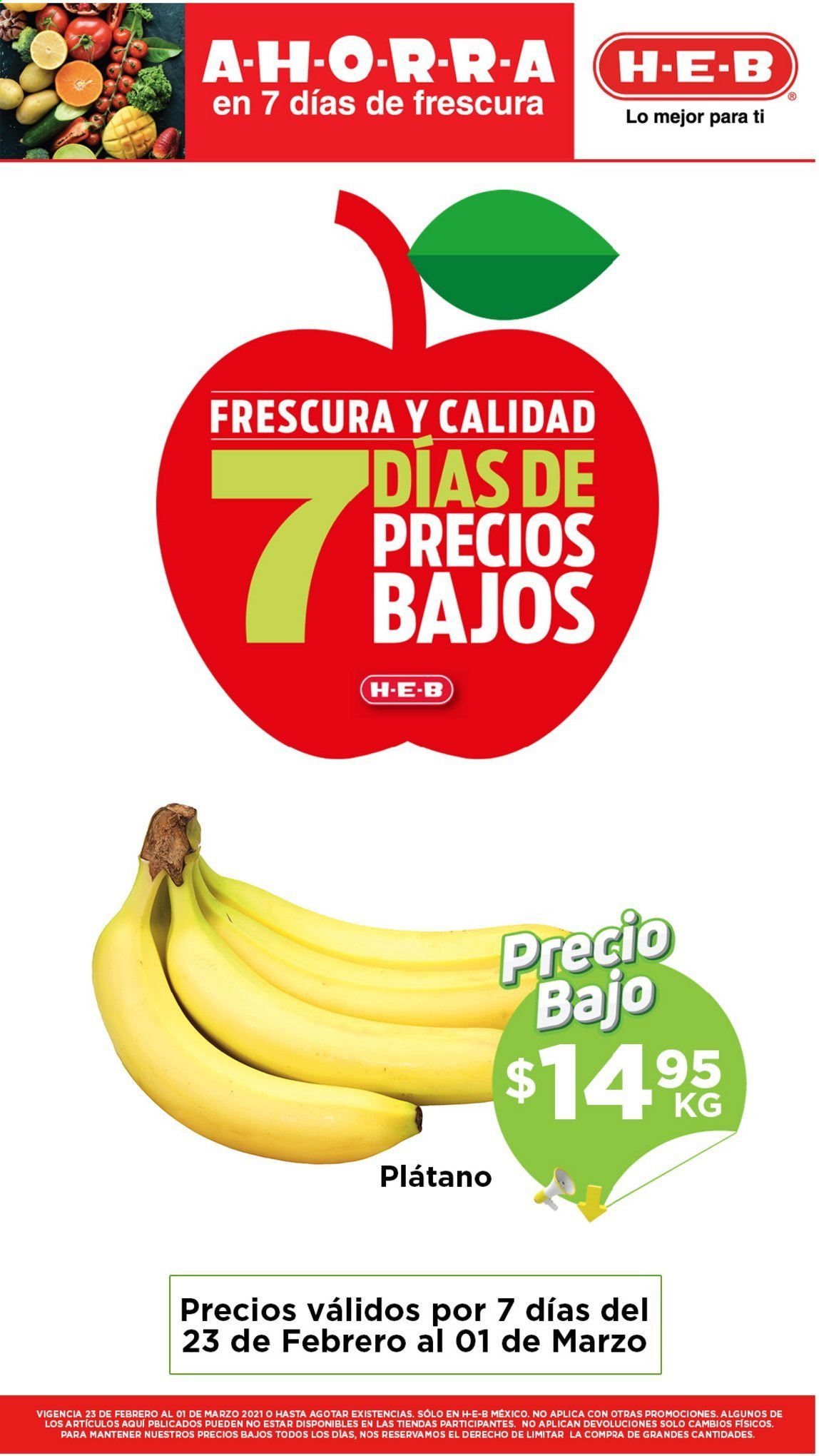 Catálogo H-E-B - 23.2.2021 - 1.3.2021. Página 1