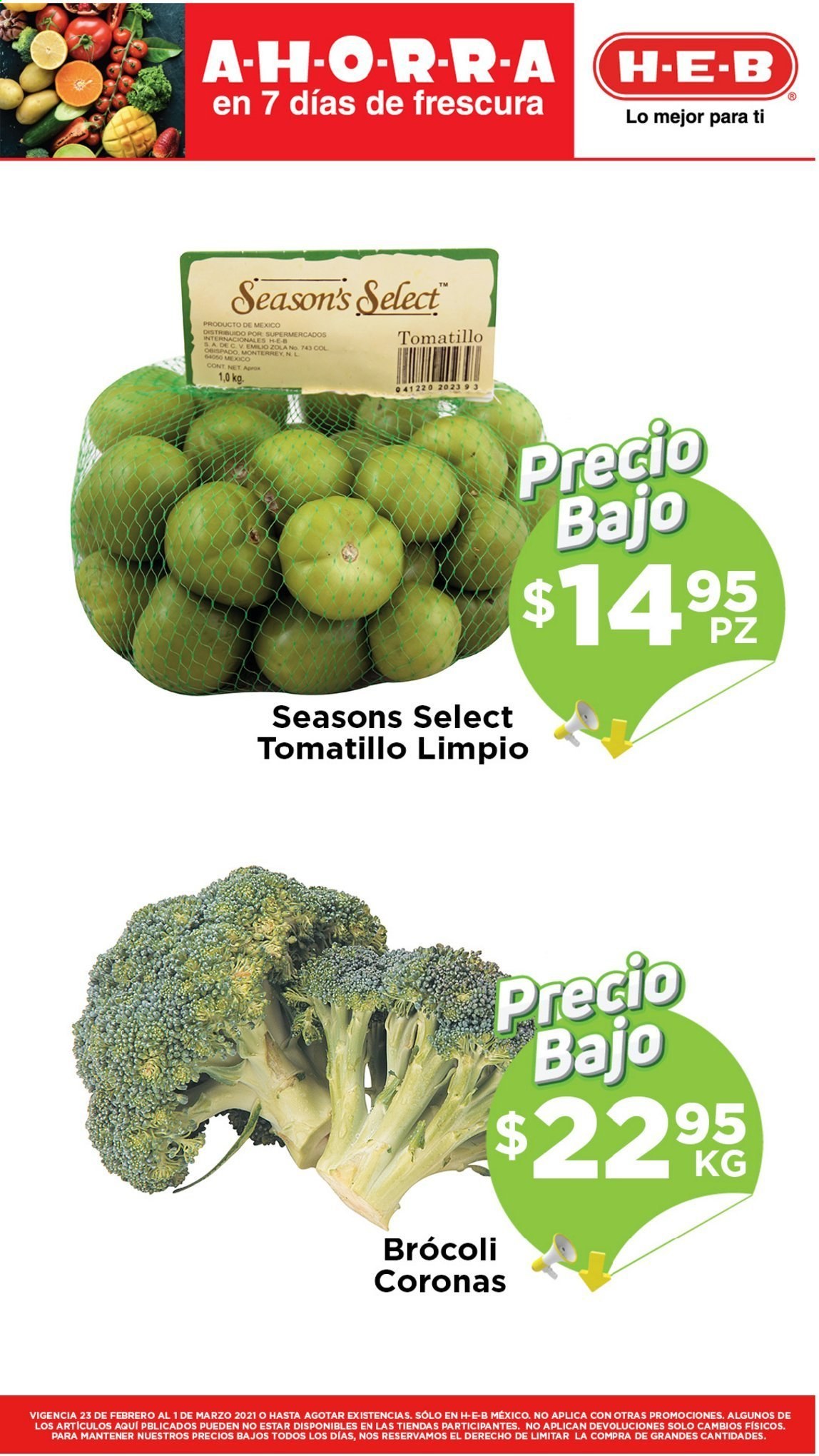 Catálogo H-E-B - 23.2.2021 - 1.3.2021. Página 5