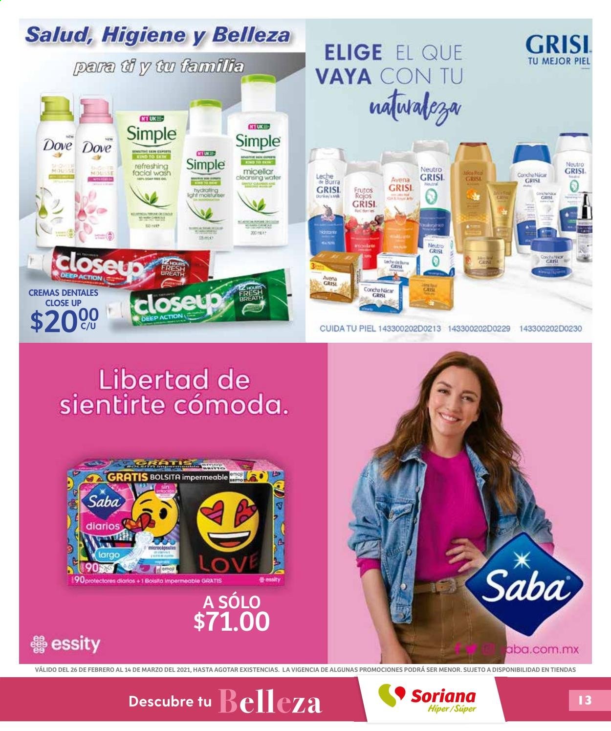 Catálogo Soriana - 26.2.2021 - 14.3.2021. Página 13