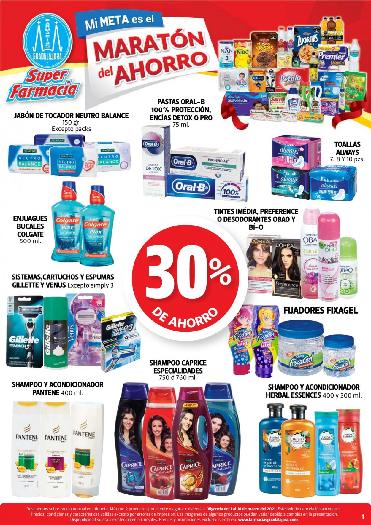 Catálogo Farmacias Guadalajara - 1.3.2021 - 14.3.2021. Página 1