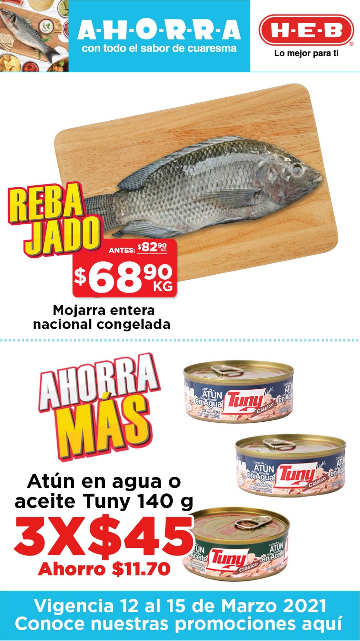 Catálogo H-E-B - 12.3.2021 - 15.3.2021. Página 1