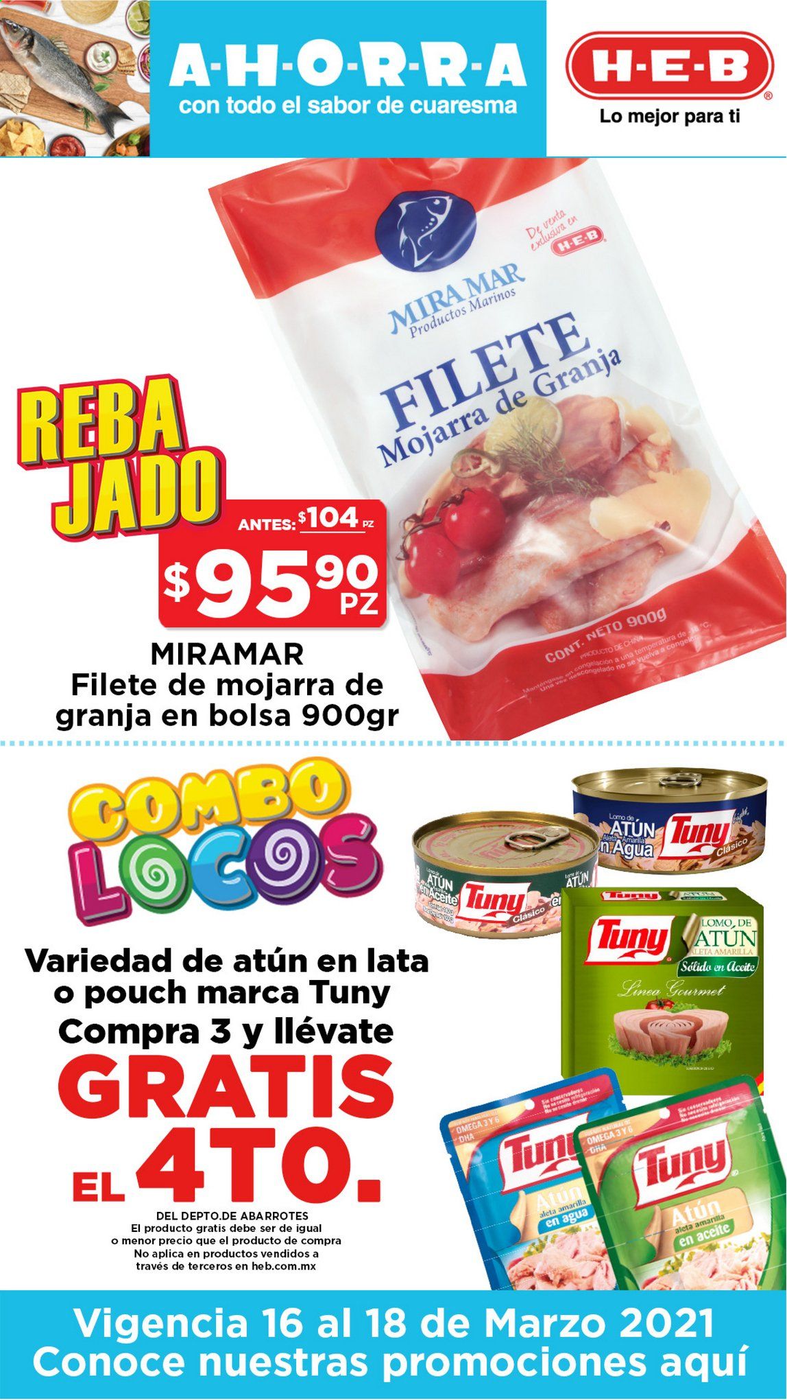 Catálogo H-E-B - 16.3.2021 - 18.3.2021. Página 1