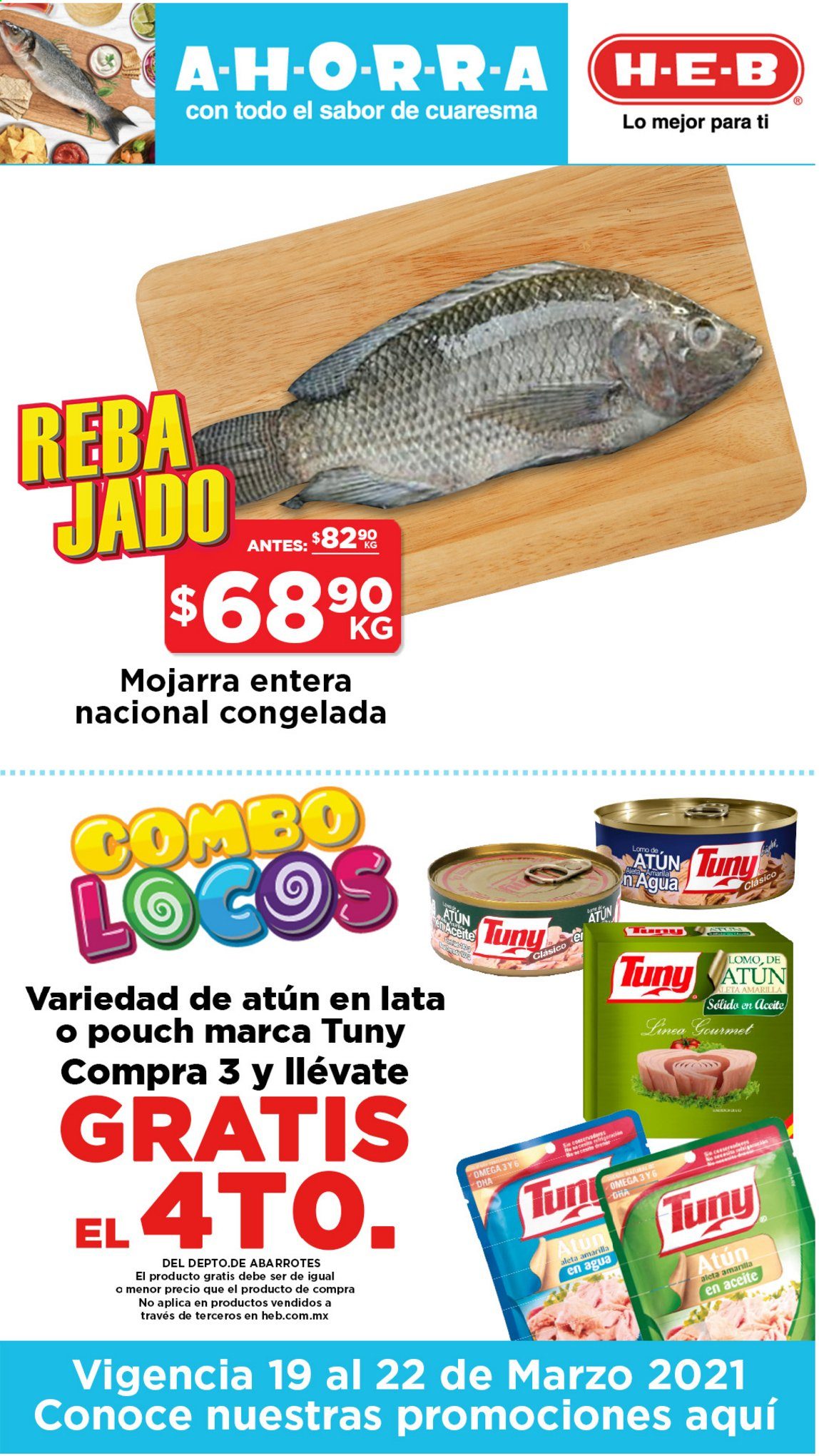 Catálogo H-E-B - 19.3.2021 - 22.3.2021. Página 1