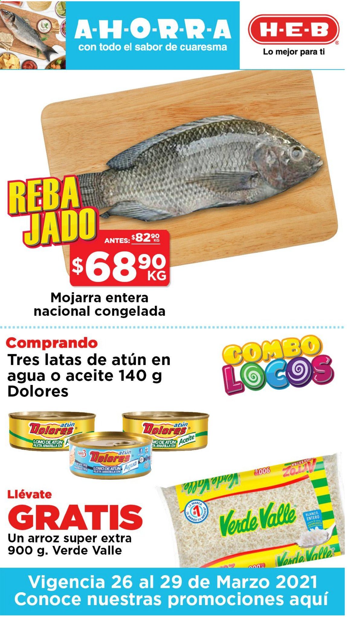 Catálogo H-E-B - 26.3.2021 - 29.3.2021. Página 1