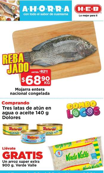 Folleto actual H-E-B - 26.3.2021 - 29.3.2021.