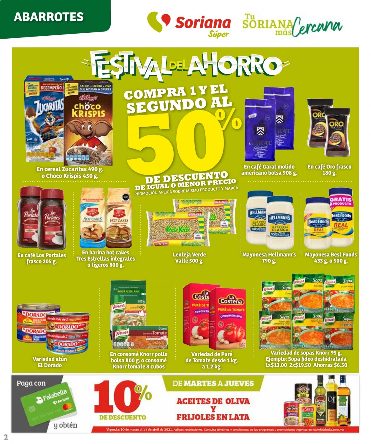 Catálogo Soriana Súper - 30.3.2021 - 14.4.2021. Página 2