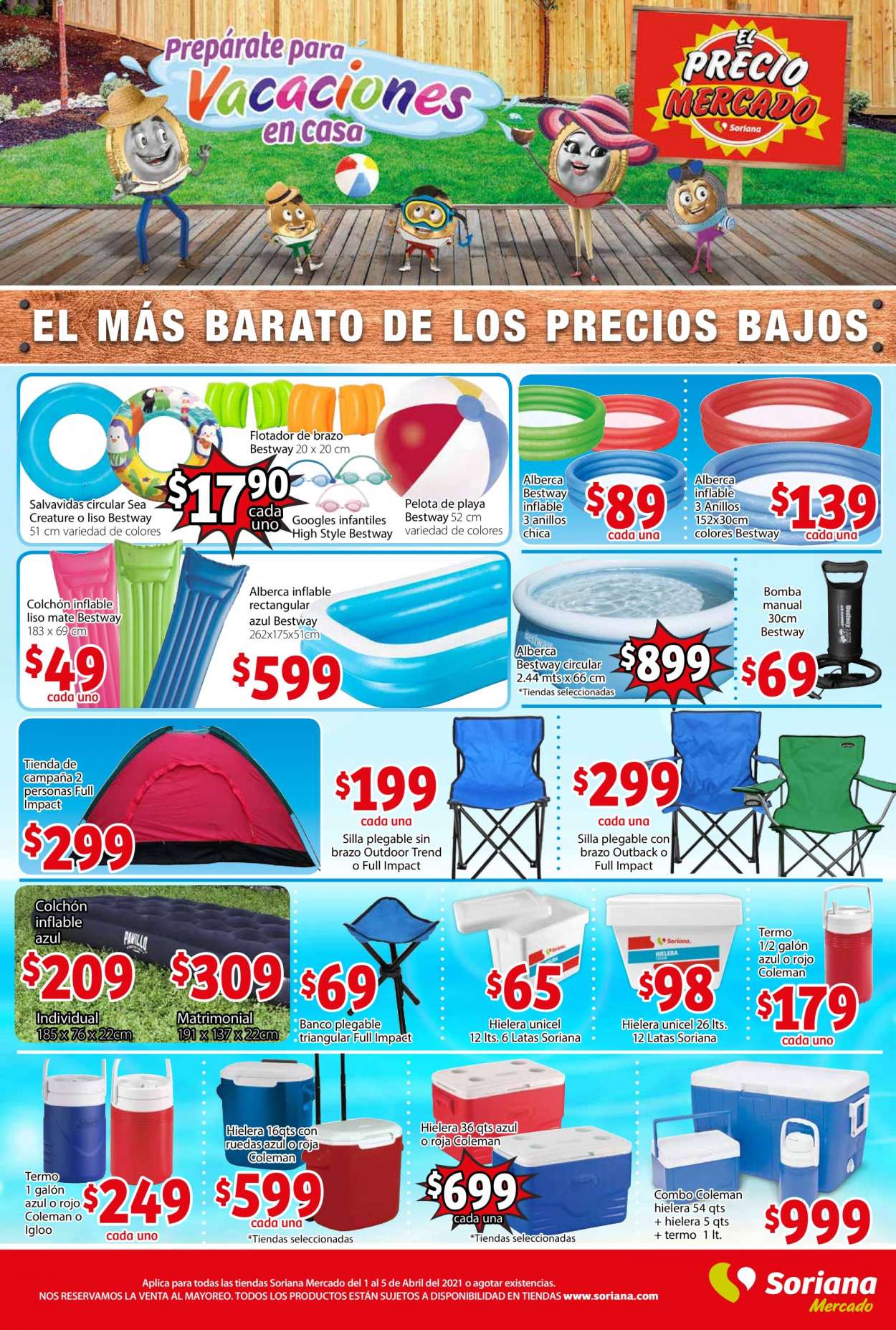 Catálogo Soriana Mercado - 1.4.2021 - 5.4.2021. Página 1