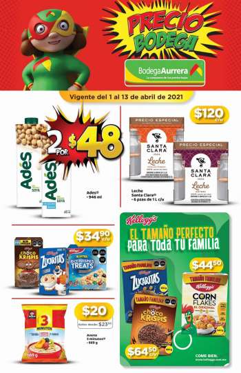 Folleto actual Bodega Aurrera - 1.4.2021 - 13.4.2021.