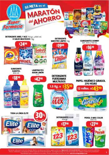 Folleto actual Farmacias Guadalajara - 1.4.2021 - 14.4.2021.