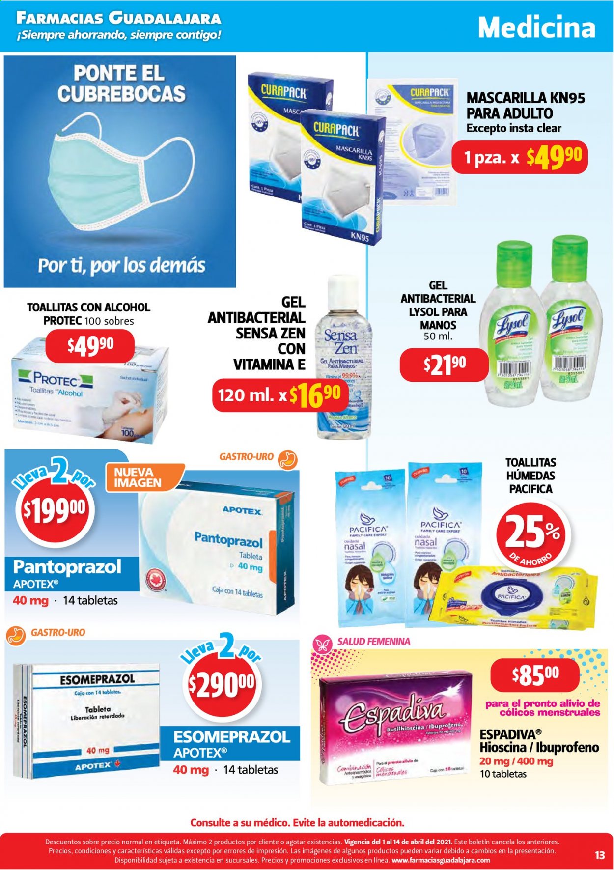 Catálogo Farmacias Guadalajara - 1.4.2021 - 14.4.2021. Página 13