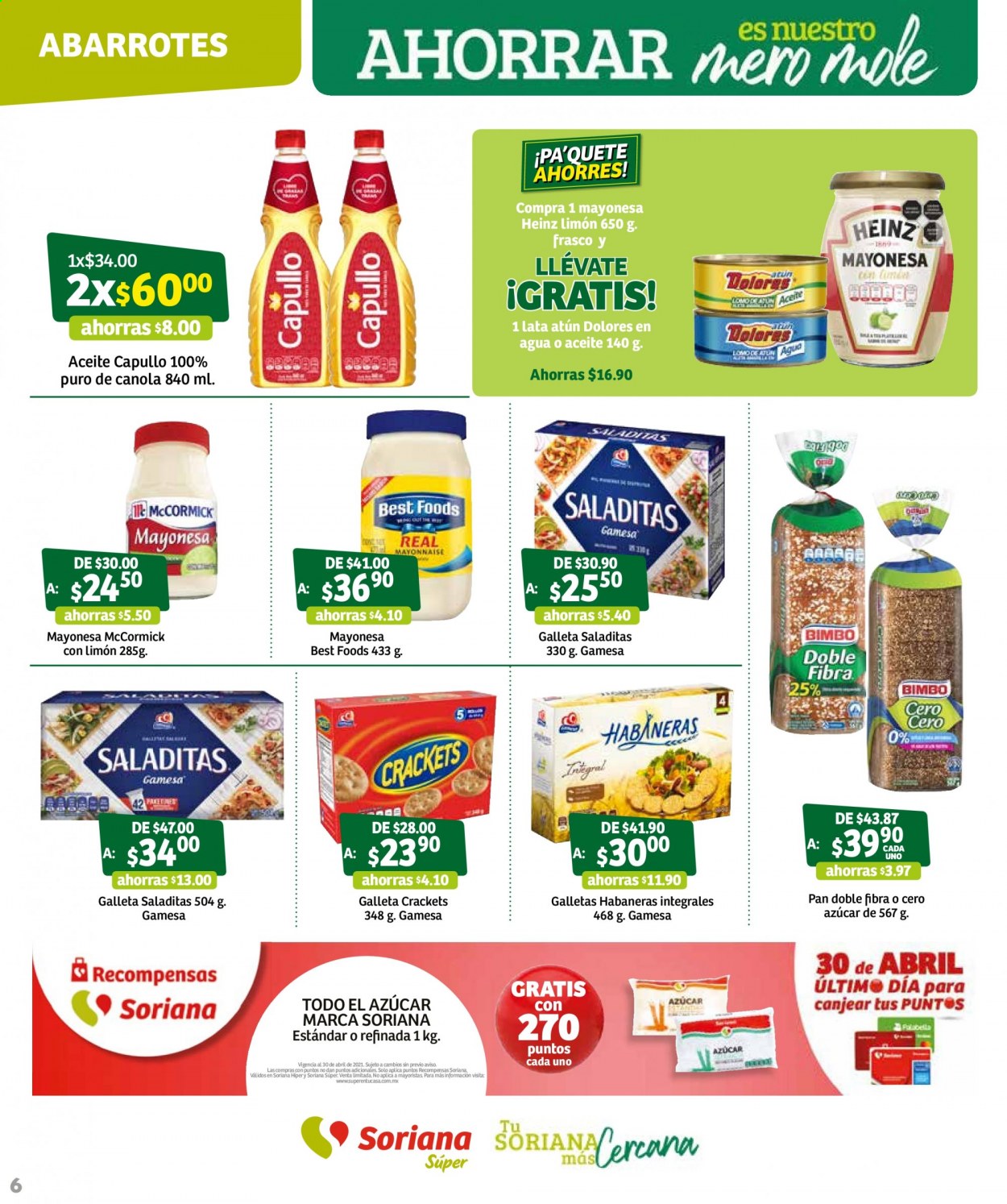 Catálogo Soriana Súper - 15.4.2021 - 29.4.2021. Página 6