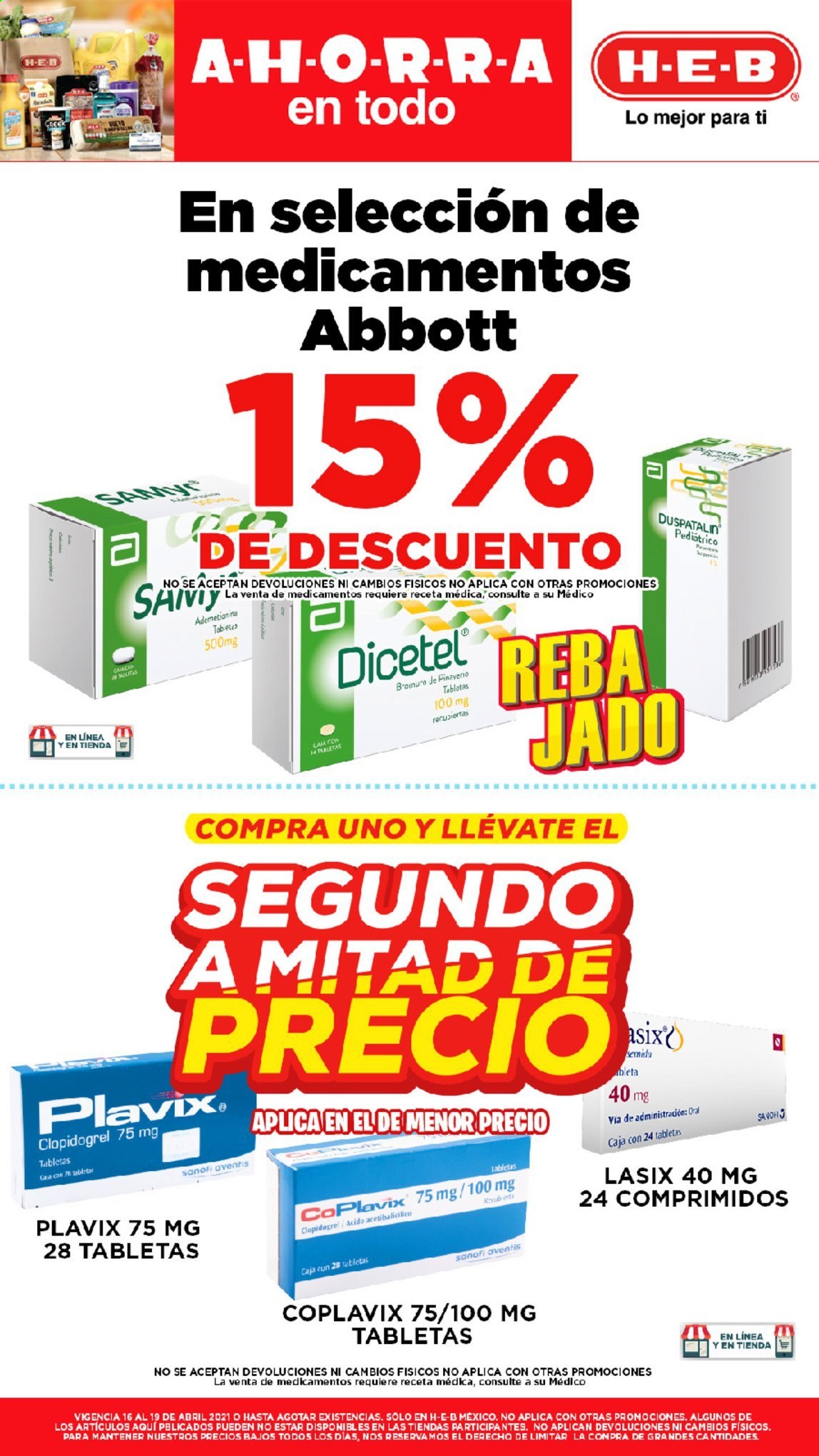 Catálogo H-E-B - 16.4.2021 - 19.4.2021. Página 15