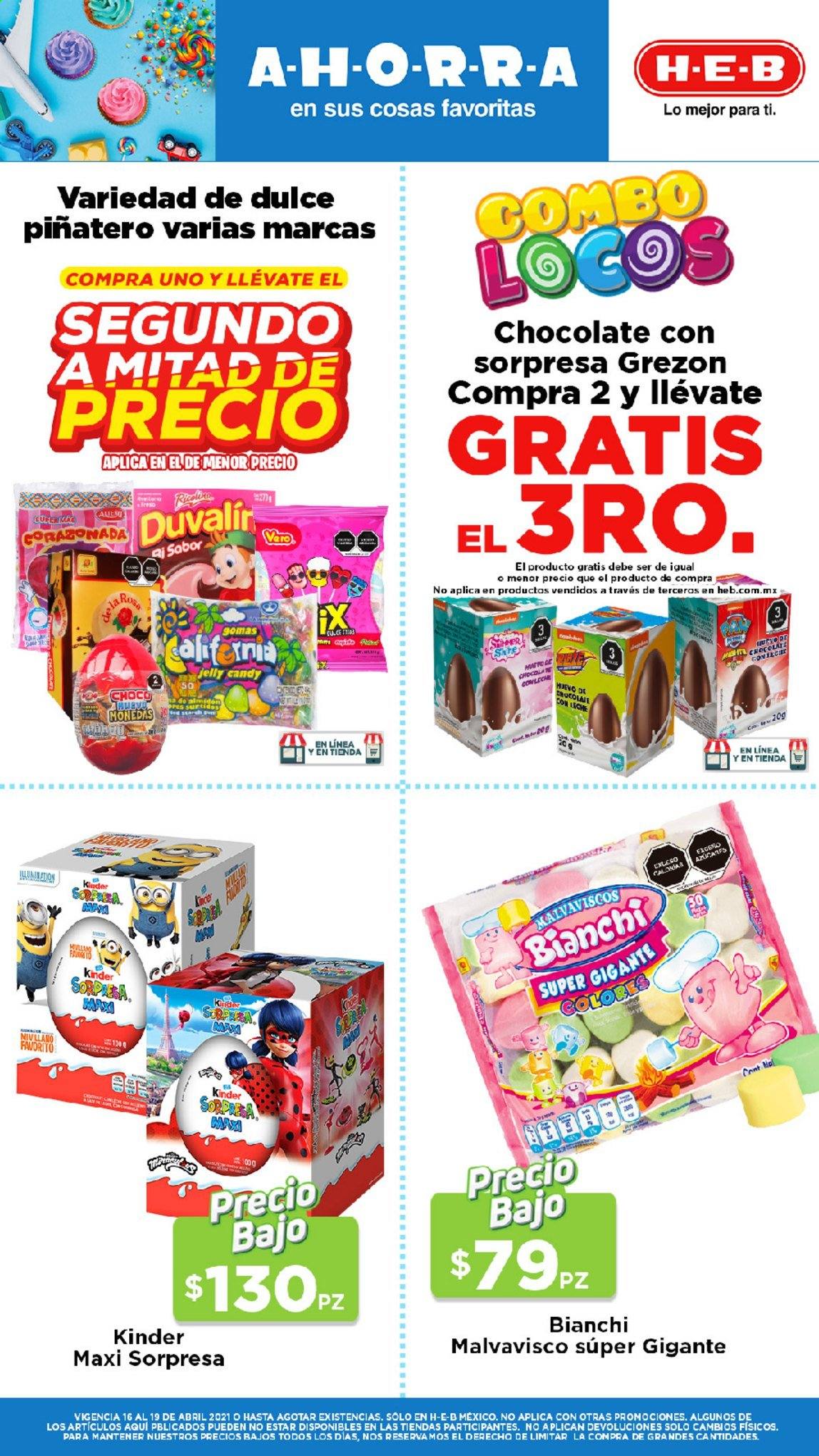 Catálogo H-E-B - 16.4.2021 - 19.4.2021. Página 16