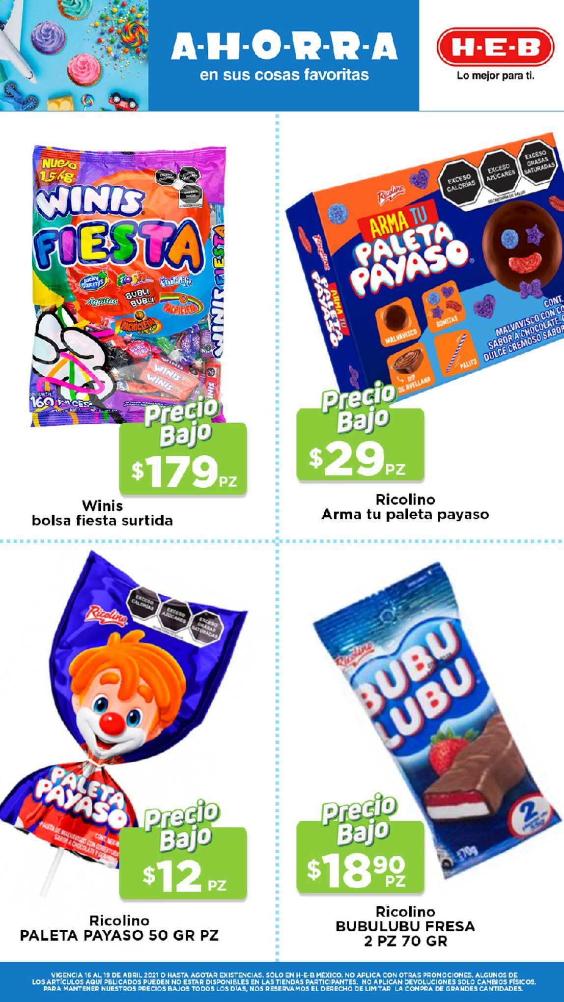 Catálogo H-E-B - 16.4.2021 - 19.4.2021. Página 17