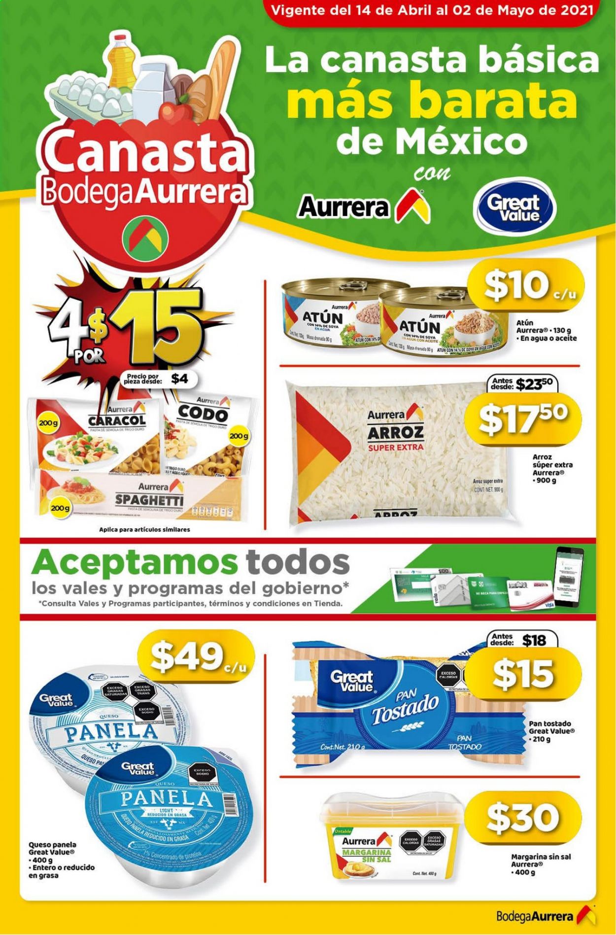 Catálogo Bodega Aurrerá - 14.4.2021 - 2.5.2021. Página 1