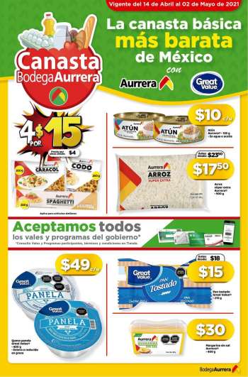 Folleto actual Bodega Aurrera - 14.4.2021 - 2.5.2021.