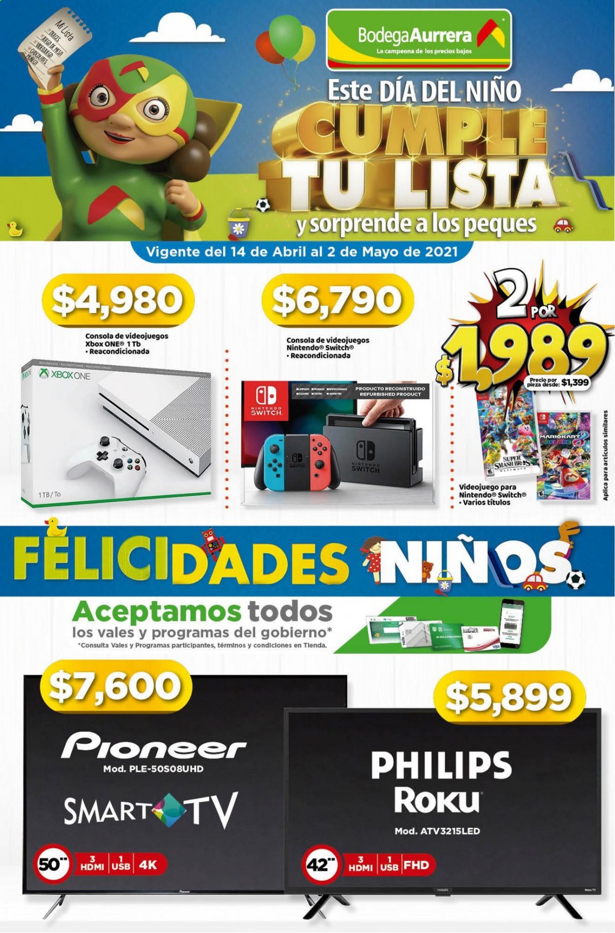 Catálogo Bodega Aurrerá - 14.4.2021 - 2.5.2021. Página 1