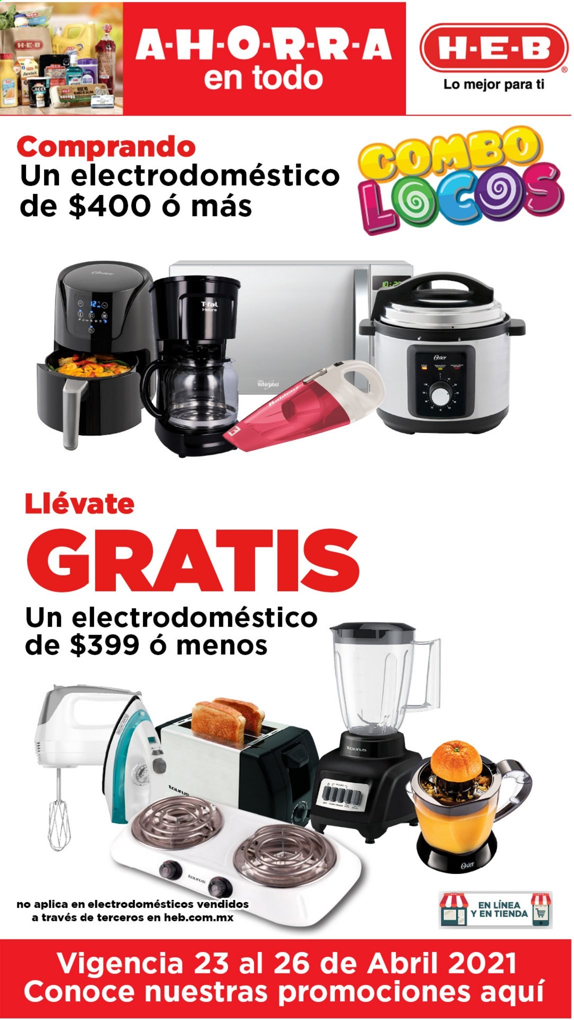 Catálogo H-E-B - 23.4.2021 - 26.4.2021. Página 1