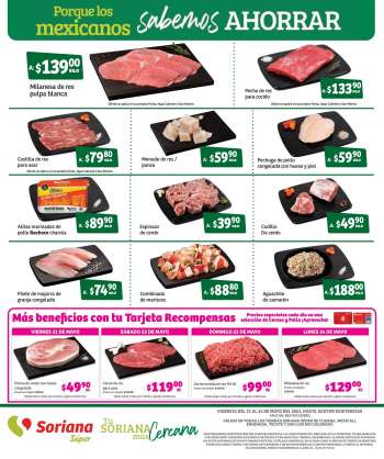 Folleto actual Soriana Súper - 21.5.2021 - 24.5.2021.