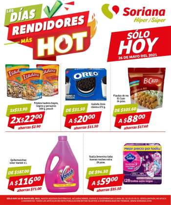 Folleto actual Soriana - 26.5.2021 - 26.5.2021.