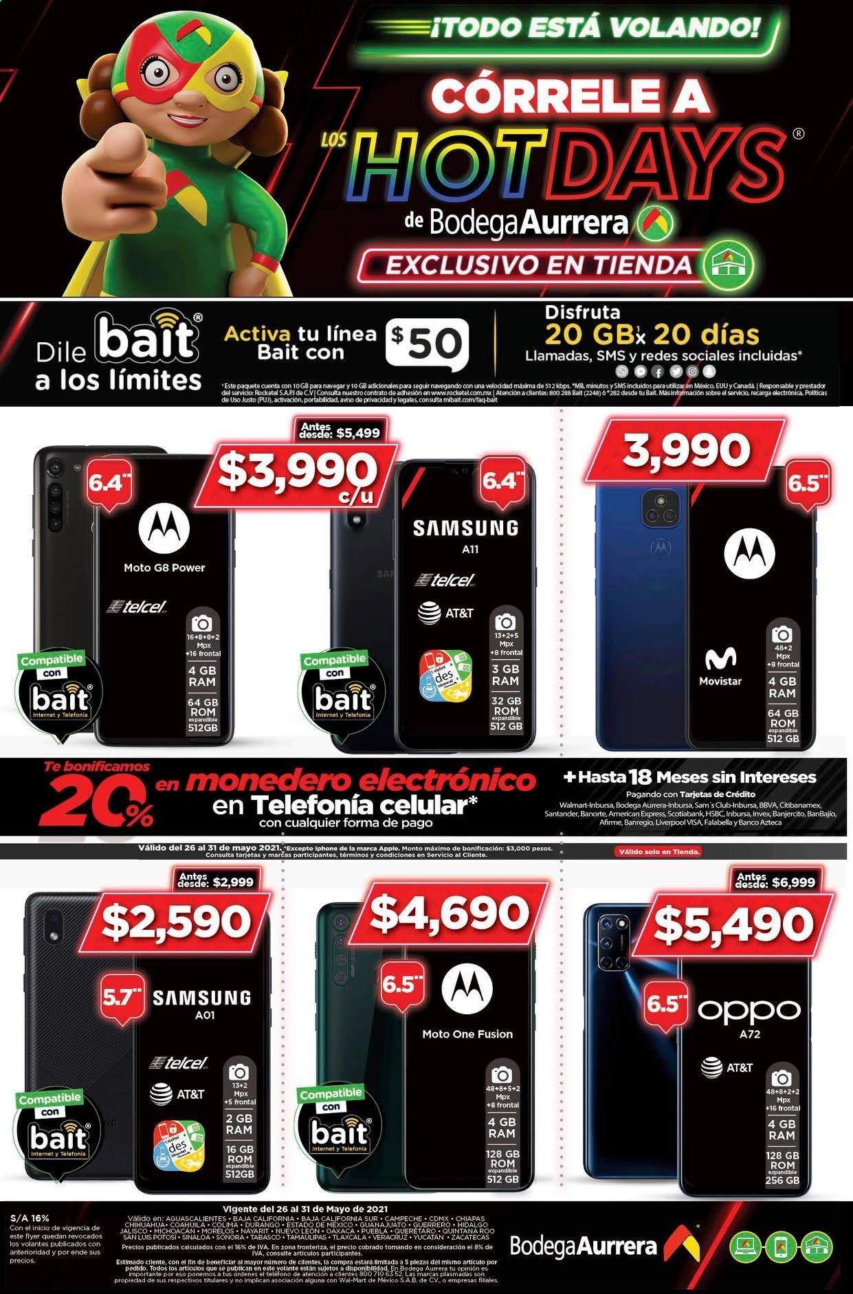 Catálogo Bodega Aurrerá - 26.5.2021 - 31.5.2021. Página 1